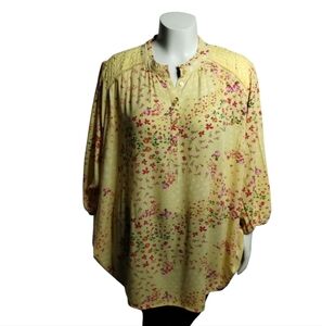 NWT Torrid Women's Cottagcore Floral Summer Peasant Boho Loose Flowy Top size 3X